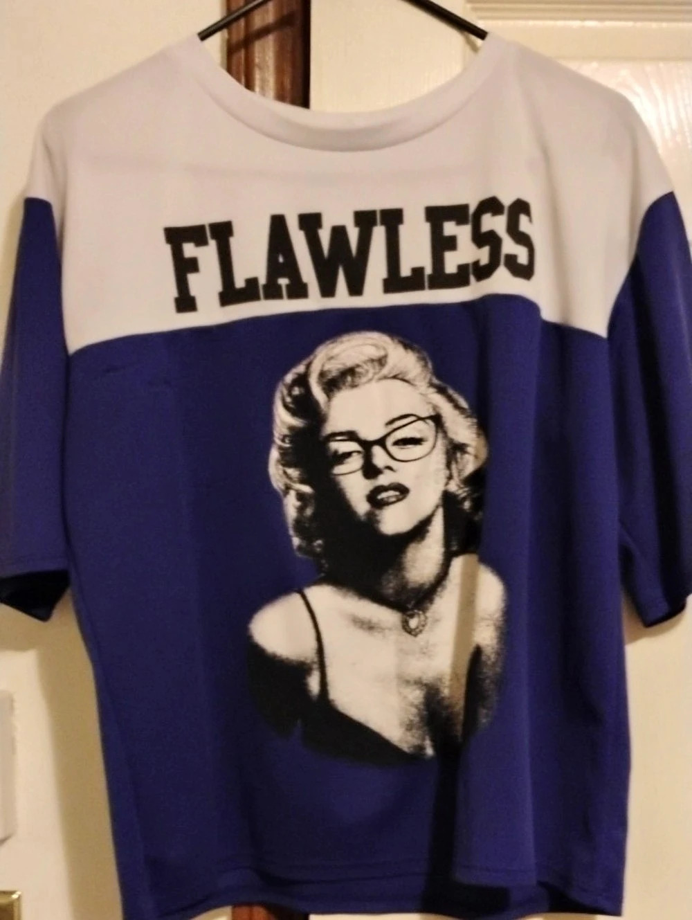 Marilyn Monroe Flawless Marilyn Graphic T-Shirt Flawless Graphic T-Shirt Blue &